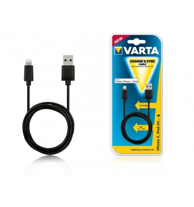 Kabel Varta Lightning USB APPLE iPhone5 ze złączem Lightning do ładowania i synchronizacji danych
