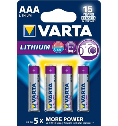 Varta Lithium L92 / LR03 / AAA baterie litowe