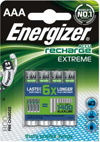 Energizer Extreme HR3 / AAA 800 mAh – akumulatorki Ni-MH