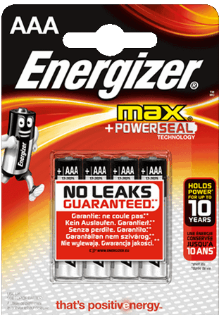 Energizer Max AAA LR3 Power Seal MN2400 Micro Ministilo