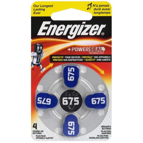 Energizer 675 / PR44 baterie słuchowe – Power Seal Technology