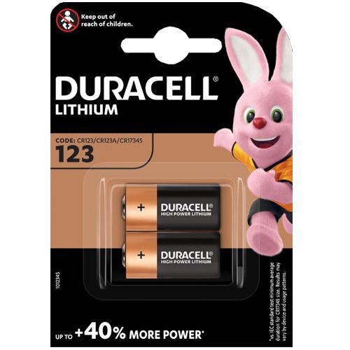 Duracell CR123 – bateria litowa 3V <br> blister 2 szt.